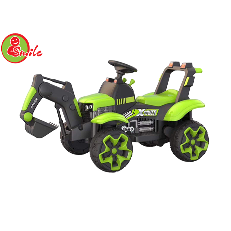 Xe ô tô cẩu điện trẻ em Babesmile DY-8000, Xe đồ chơi chạy bằng acquy 6 Vol, Cẩu điều khiển bằng Acq