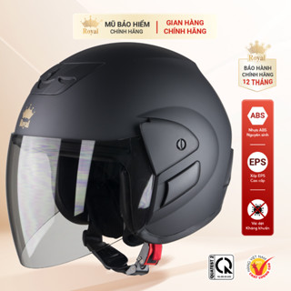 [NHÀ MÁY] Mũ Bảo Hiểm Có Kính 3/4 Royal M01 Chính Hãng, Nón Bảo Hiểm Nam Nữ Chính Hãng Bảo Hành 12 Tháng