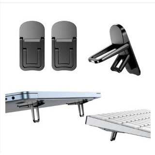 <NHỰA> Giá Đỡ Máy Tính Xách Tay - Đế Tản Nhiệt Máy Tính&Laptop Nhựa Siêu Chắc Có Thể Gập Lại, 2 Nấc Điều Chỉnh Cao Thấp