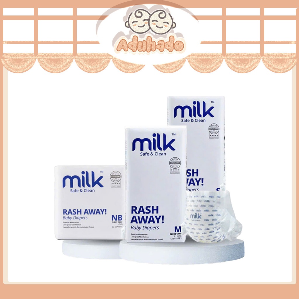 [ MILK ] 1 BỊCH TÃ/Bỉm Thuần Chay MILK Nội Địa Malaysia Cao Cấp Thấm Hút Tốt, Mềm mại Cho Bé