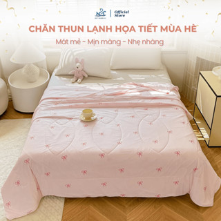 Chăn Thun Lạnh Họa Tiết Mùa Hè Mềm Mát Mượt M2T BEDDING - Chăn Hè Mỏng Thoáng Điều Hòa Không Khí, Chăn Dùng Cho Gia Đình