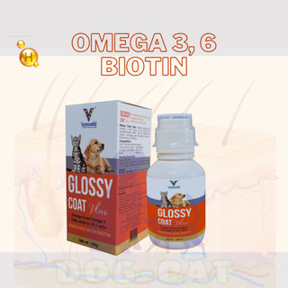 𝐆𝐋𝐎𝐒𝐒𝐘 𝐂𝐎𝐀𝐓 Bổ Da Lông (Omega 3,6 và Biotin) Giảm rụng lông - viêm da