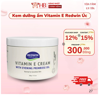 Kem dưỡng ẩm Vitamin E Redwin Úc mẫu mới 330g giúp dưỡng sáng và cấp ẩm cho làn ra mềm mịn