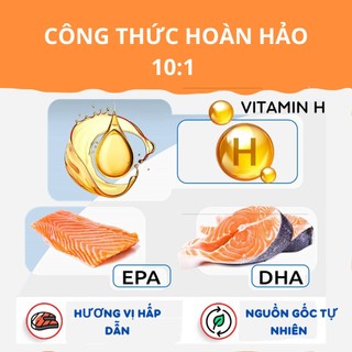 𝐆𝐋𝐎𝐒𝐒𝐘 𝐂𝐎𝐀𝐓 Bổ Da Lông (Omega 3,6 và Biotin) Giảm rụng lông - viêm da