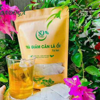    50 gói   Trà Giảm Cân LÁ Ổi Lá Sen Giảo Cổ Lam Gạo Lứt Cả Ngọt đóng 50 túi lọc 