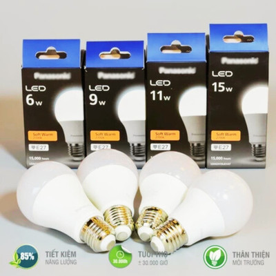 Bóng Đèn - Nhiều Mẫu 6W-9W-11W-15W-20W Ánh Sáng Trắng-Vàng