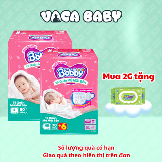   LIVE-MẪU MỚI  Tã bỉm QUẦN MỞ 1 BÊN BOBBY đủ size NB70 và S80 miếng 