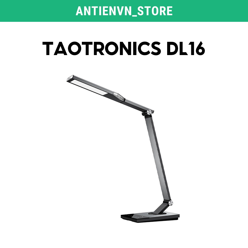 Đèn LED chống cận để bàn TaoTronics TT-DL16, 12W, Thân Kim Loại, Đọc Sách Học Tập, Làm việc,Thư giãn