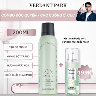 Xịt khô phồng tóc VERDANT PARK dầu gội khô kiềm dầu lâu bết mùi trà trắng Jadeitea & Amber VDPK03