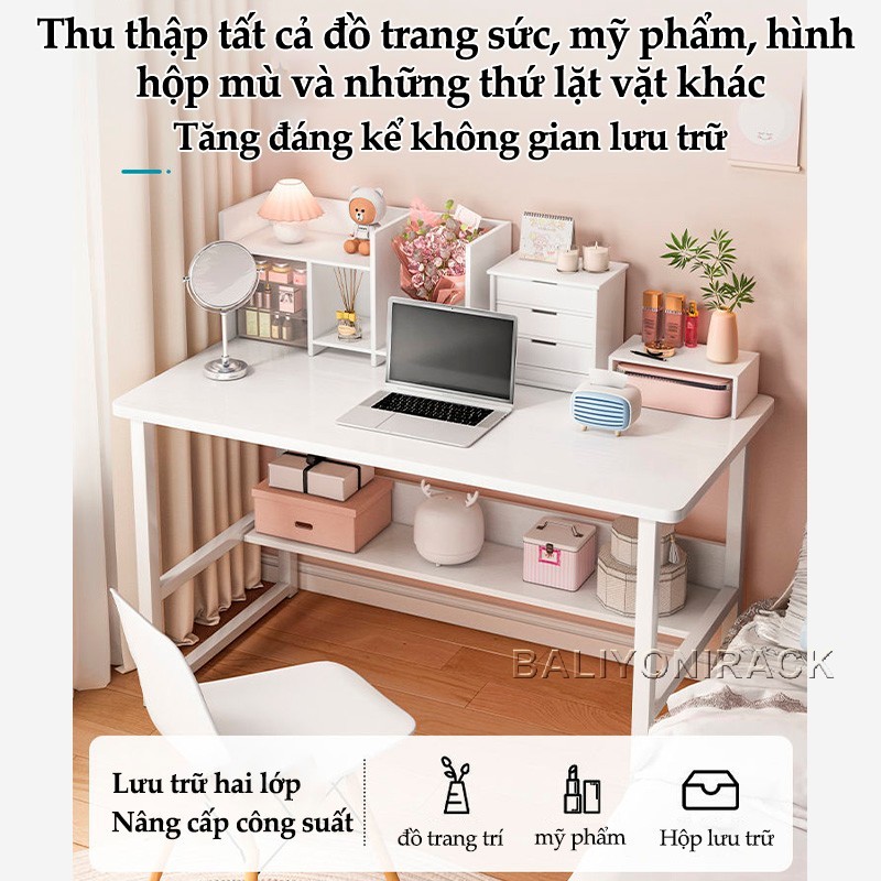 Bàn Học Sinh Đa Năng Có Chân Đạp Bàn Làm Việc Đầy Đủ Phụ Kiện Vít Lắp Ráp Dễ Dàng Tiện Lợi | BigBuy360 - bigbuy360.vn