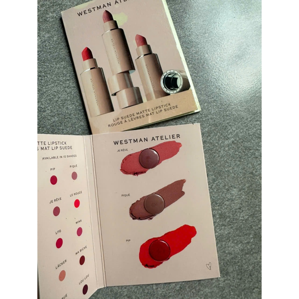 vỉ son môi 3 màu westman atelier matter lipstick