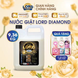 Nước Giặt Xả LORD Diamond Hương Nước Hoa Pháp Dịu Nhẹ Tươi Mới Bền Màu Không Hại Da Tay 9.36kg