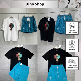 Bộ Cộc Nam Đội Tuyển Bồ Đào Nha Phối Quần Gió Xanh Cực Chất - Bộ Hè Nam Đội Tuyển Cao Cấp