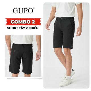 Combo 2 Quần Short Tây Nam GUPO Co Giãn 2 Chiều Form Trên Gối Trẻ Trung Lịch Lãm