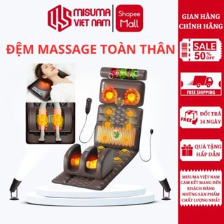 Đệm Massage Toàn Thân Misuma - Thảm Massage Toàn Thân Cổ, Vai, Gáy, Chân Kết Hợp Túi Chườm Thảo Dược