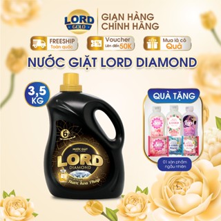  Nước Giặt Xả LORD Diamond Hương Nước Hoa Làm Mềm Vải Giữ Màu Giúp Quần Áo Trắng Sáng Như Mới 3.5kg 