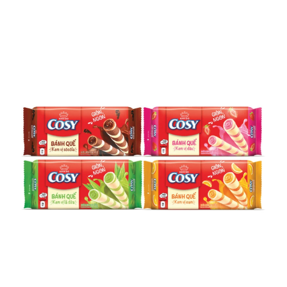 Bánh Quế Cosy Nhân Kem Các Vị