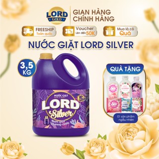  Nước Giặt Xả Lord Silver Hương Nước Hoa Sang Trọng Làm Sạch Bảo Vệ Màu Quần Áo Bọt Mềm Dịu Nhẹ Cho Da Tay 3.5kg 
