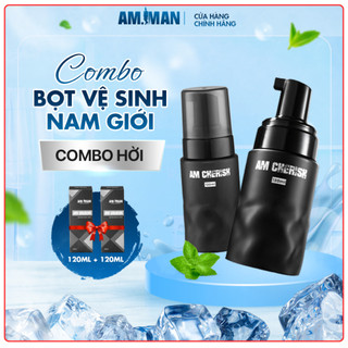 Combo 2 chai bọt vệ sinh nam AM-MAN AM CHERISH 120ML, Hương Thơm Tự Nhiên, Lưu Hương Lâu