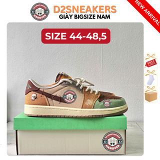 (D2REWIND) Giày sneaker vải phối vintage form rộng – size lớn 44-48.5 – D2SNEAKER