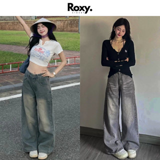 Quần Jean Nữ Ống Suông Rộng Wash RETRO Chất Vải Dày Dặn Màu Đen Trầm GRIND SMOKE V.1 Ulzzang Hàn Quốc 2025