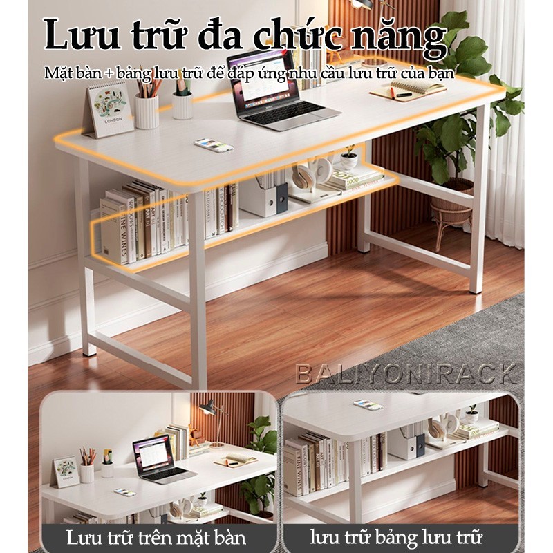 Bali Bàn Học Sinh Viên Bàn Làm Việc Đa Năng Tại Nhà Bàn Làm Chân Sắt Mặt Gỗ 【Giá Tốt Nhất】 | BigBuy360 - bigbuy360.vn