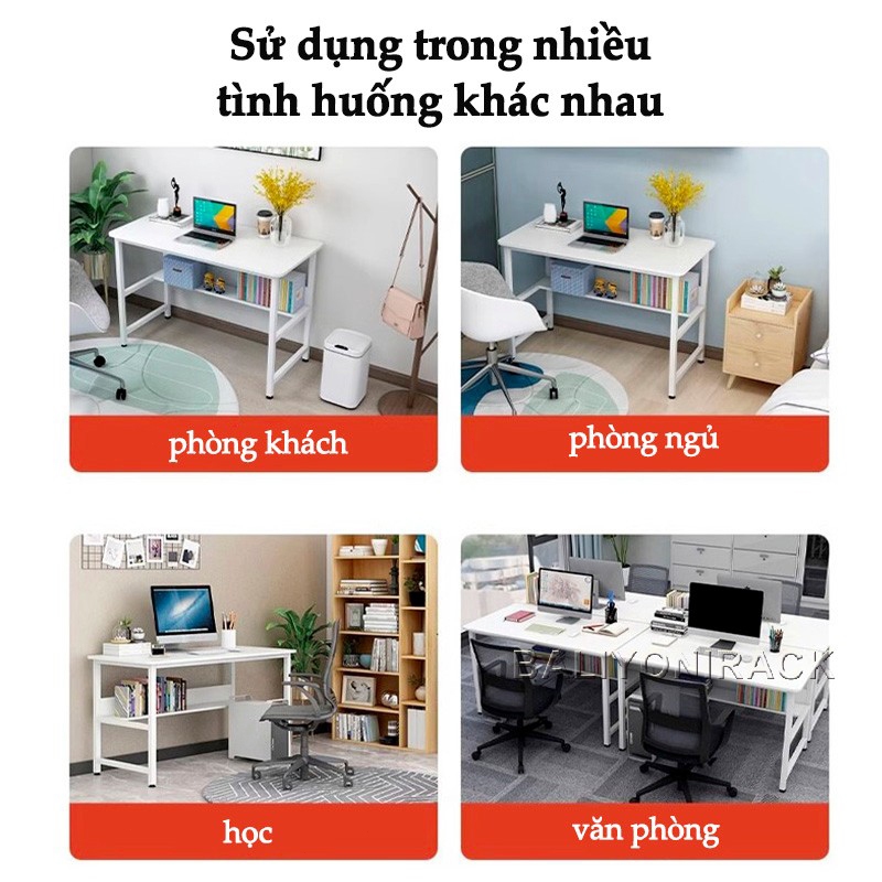 Bali Bàn Học Sinh Viên Bàn Làm Việc Đa Năng Tại Nhà Bàn Làm Chân Sắt Mặt Gỗ 【Giá Tốt Nhất】 | BigBuy360 - bigbuy360.vn