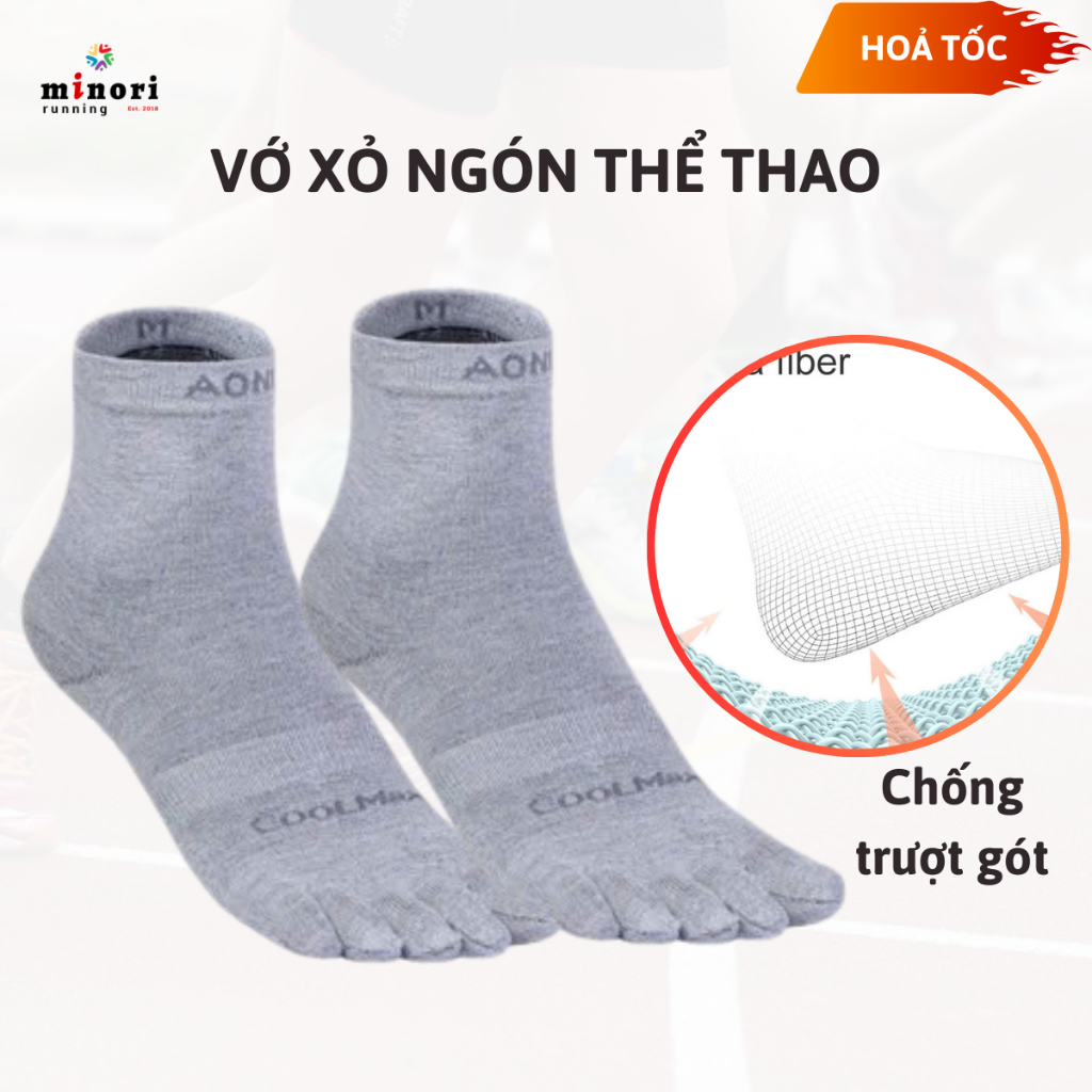 Vớ Thể thao xỏ ngón Aonijie E4845 chính hãng chất mềm mại, thoáng khí, đàn hồi cực tốt  Minori Store