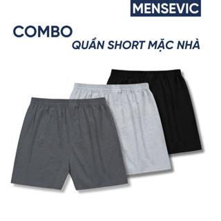 COMBO 2 QUẦN ĐÙI THUN NAM MENSEVIC MẶC NHÀ - QUẦN SHORT COTTON MỀM MẠI , THOÁNG MÁT