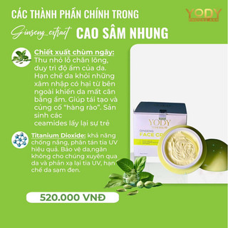 𝐂𝐚𝐨 𝐬𝐚̂𝐦 𝐧𝐡𝐮𝐧𝐠 ( GINSENG FACE CREAM) 𝐩𝐡𝐮̣𝐜 𝐡𝐨̂̀𝐢 𝐝𝐚 𝐘𝐨𝐝𝐲 Tomorrow