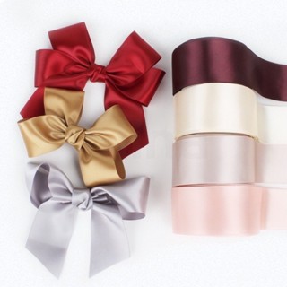 Ruy băng lụa bản 4cm nhiều màu, gói hoa, gói quà, làm đồ handmake, trang trí,..