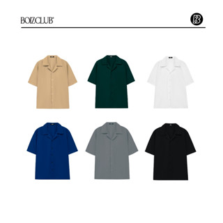 Áo sơ mi tay ngắn nam nữ form rộng sơ mi cổ vest unisex tay lỡ, chất vải lụa mịn chống nhăn