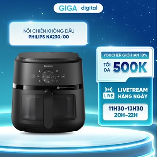 Nồi Chiên Không Dầu Điện Tử Philips NA230/00 6.2 lít |1700W | Cửa Sổ Kính