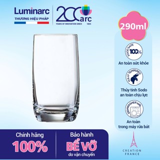 Bộ cốc (ly) cao Luminarc Vigne 6 chiếc G2571- 29cl, cốc đựng nước ép, sinh tố, cốc trà hoa quả đẹp