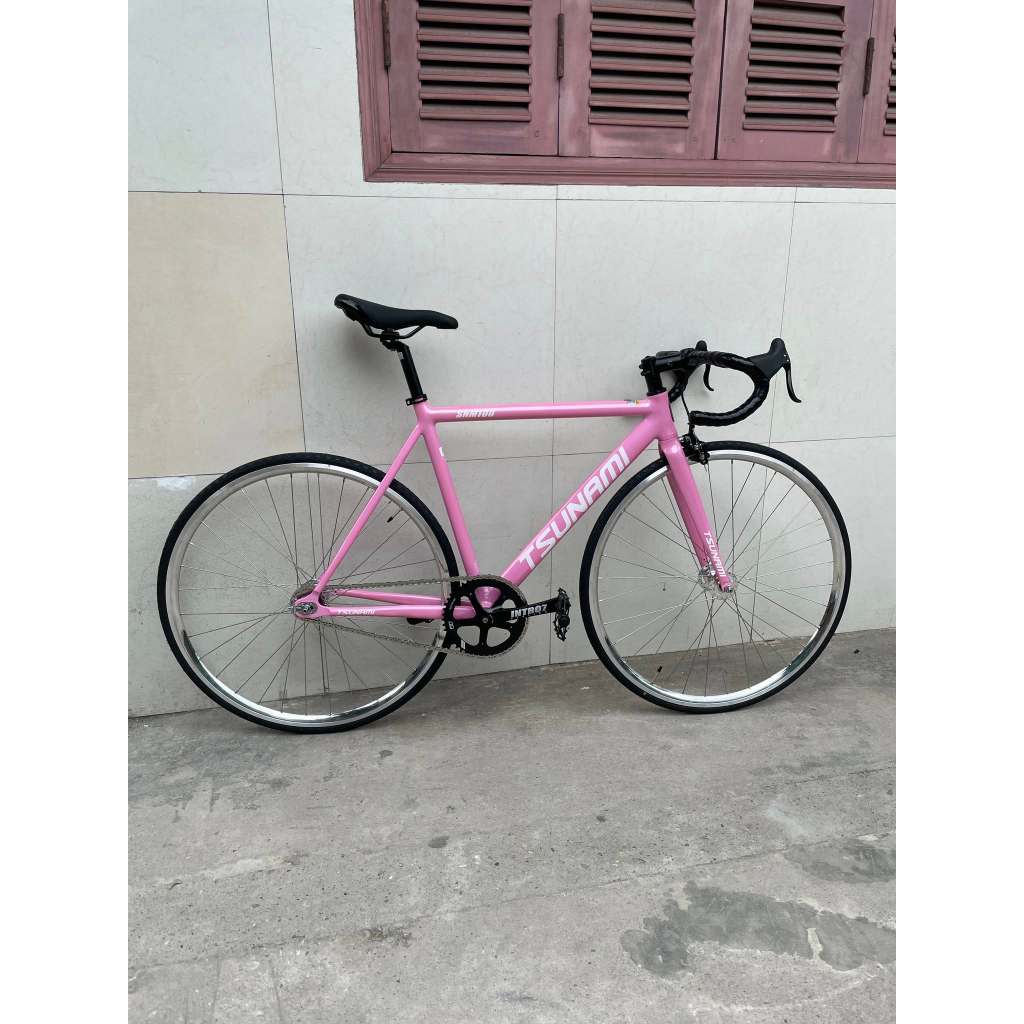Xe Fixed Gear Tsunami SNM100 sơn màu hồng