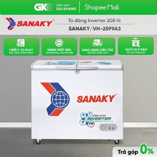 Vh-2599a3 tủ đông sanaky 208 lít vh-2599a3 1 ngăn đông