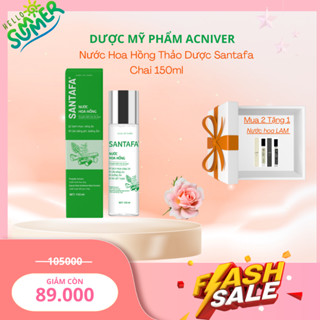 Nước hoa hồng Vitamin B5 Santafa không cồn, dịu da, cân bằng ẩm cho da mụn