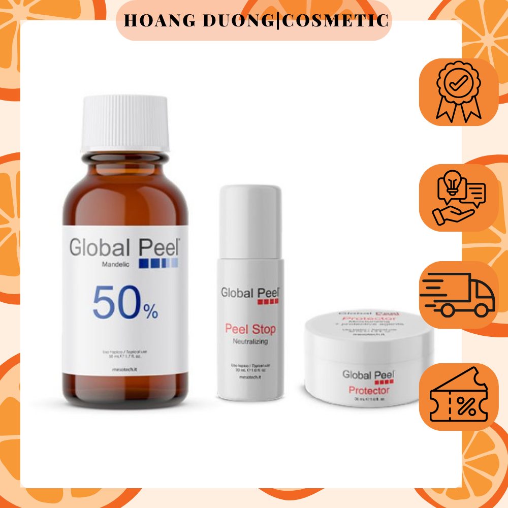 (Full hộp) Peel căng bóng, trẻ hóa da Mesotech Global Peel Mandelic 50%