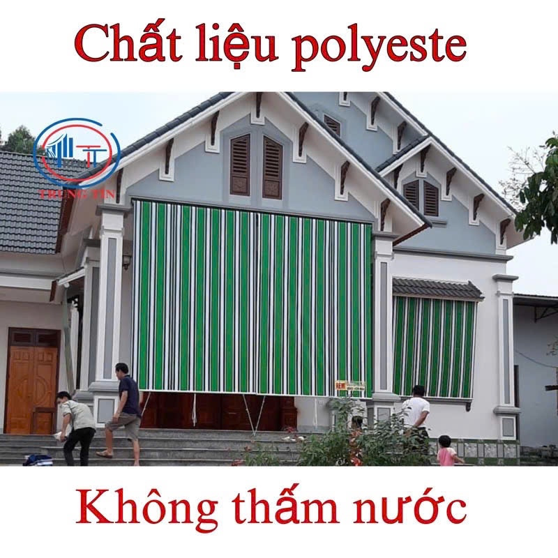 Bạt ban công nắng mưa kích thước lớn Rèm Trung Tín nhập khẩu cao cấp