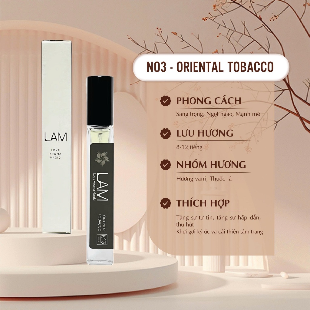 Nước Hoa Unisex LAM Oriental Tobacco No3 - Sang trọng, ngọt ngào, mạnh mẽ - Lưu hương 8 tiếng
