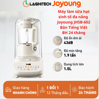 Máy làm sữa hạt sinh tố đa năng Joyoung JHSB-602 (1.5L 1000W) 12 chức năng,hẹn giờ,tự động giữ ấm-Chính hãng BH 24 tháng