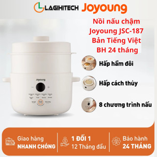 Nồi nấu chậm Joyoung JSC-187 (1.8L 3 thố sứ) hấp hầm chưng yến hẹn giờ - Chính hãng BH 24 tháng