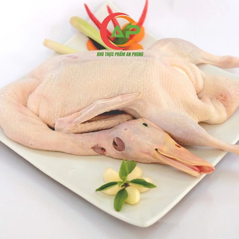 Vịt tươi nguyên con cấp đông không lòng 1,5kg-2kg (giao hỏa tốc TPHCM)