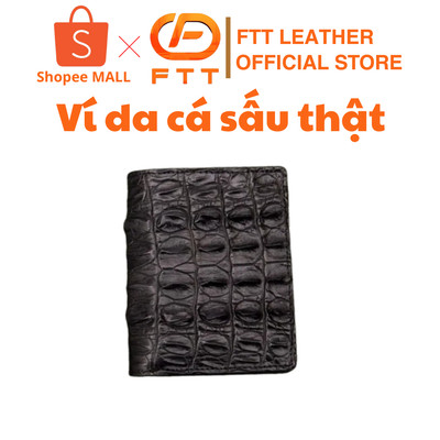 Ví da nam cá sấu 1 mặt phần gai lưng Ftt Leather - S93GL
