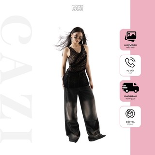 [lẻ quần] Cazi Rita Jean - Quần xuông xếp ly ống