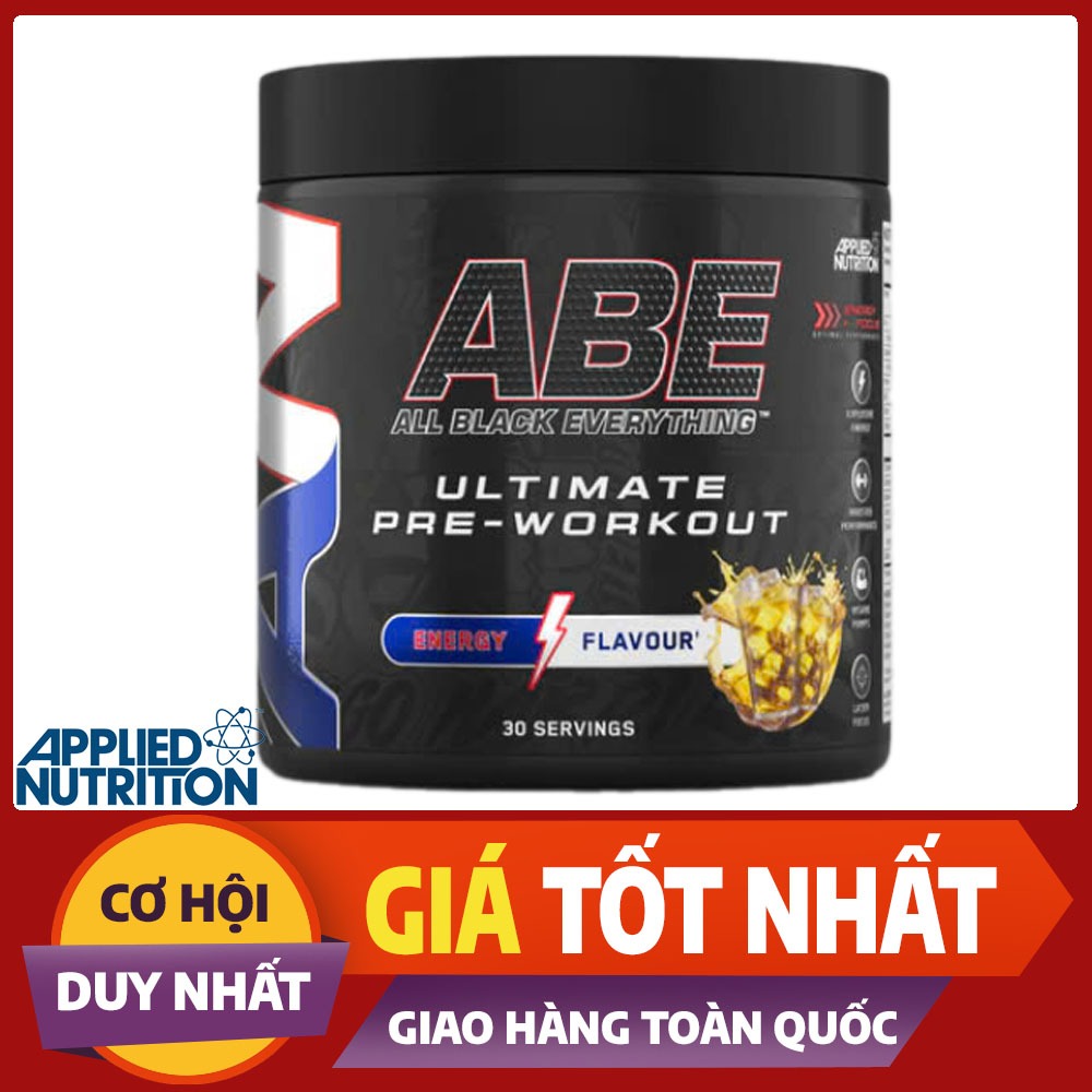 ABE Pre Workout 30 lần dùng APPLIED NUTRITION - Tăng sức mạnh tỉnh táo tập luyện