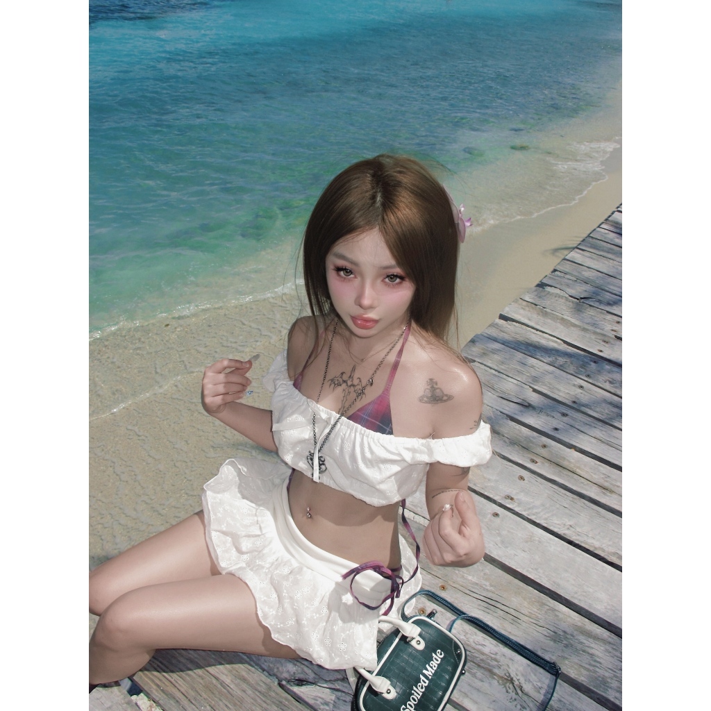 Áo crotop nữ mùa hè cổ tròn tay phồng TINI phối ren ôm body quyến rũ - 𝐊𝐈𝐋𝐋 𝐒𝐘𝐒𝐓𝐄𝐌 | BigBuy360 - bigbuy360.vn