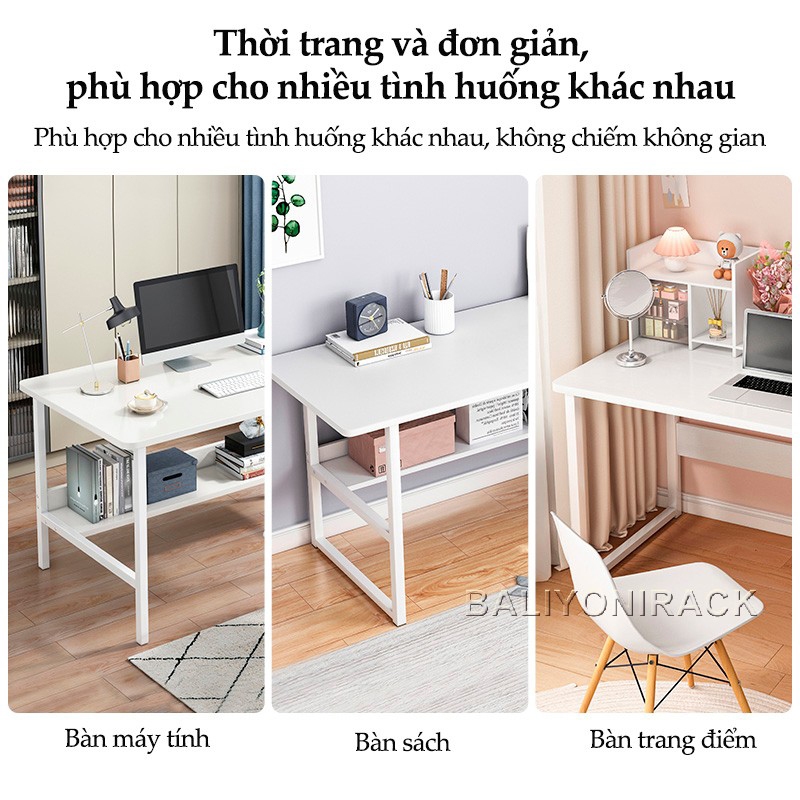 Bali Bàn Học Sinh Viên Bàn Làm Việc Đa Năng Tại Nhà Bàn Làm Chân Sắt Mặt Gỗ 【Giá Tốt Nhất】 | BigBuy360 - bigbuy360.vn