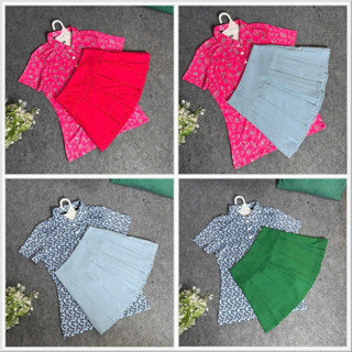 Sét thể thao nữ chơi Golf Pickleball áo thun co giãn mịn mát thấm hút mồ hôi váy kaki đẹp bên trong có quần và có túi