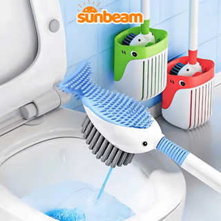  Bộ Cọ Vệ Sinh Toilet Phun Sương 360 Độ SUNBEAM Đầu Silicon Mềm Mại Chống Trầy Làm Sạch Hiệu Quả 